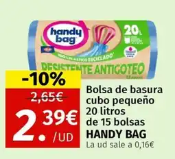 Maskom Supermercados Handy Bag Bolsa de basura cubo pequeño oferta