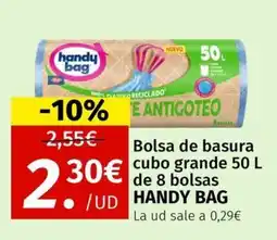 Maskom Supermercados Handy Bag Bolsa de basura cubo grande de 8 bolsas oferta