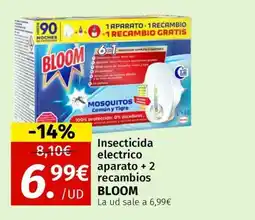Maskom Supermercados Bloom Insecticida electrico aparato +2 recambios oferta