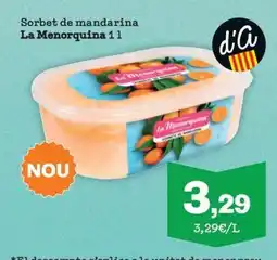 Sorli La Menorquina Sorbet de mandarina oferta