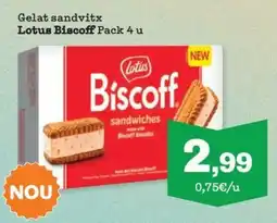 Sorli Lotus Biscoff Gelat sandvitx oferta