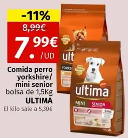 Maskom Supermercados Ultima Comida perro yorkshire/ mini senior bolsa oferta