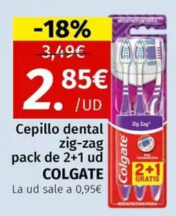Maskom Supermercados Colgate Cepillo dental zig-zag pack de 2+1 ud oferta