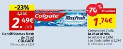 Maskom Supermercados Colgate Dentifricomax fresh oferta