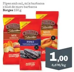 Sorli Borges Pipes amb sal, mix barbacoa oblat de moro barbacoa oferta