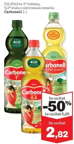 Sorli Carbonell Oli d'oliva 1° intens, 0,4° suau o extrasuau mescla oferta