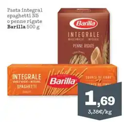 Sorli Barilla Pasta integral spaghetti N5 o penne rigate oferta