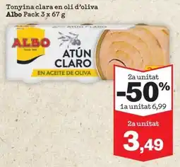 Sorli Albo Tonyina clara en oli d'oliva oferta