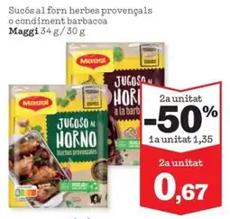 Sorli Maggi Sucós al forn herbes provençals o condiment barbacoa oferta