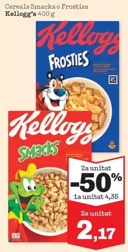 Sorli Kellogg's Cereals Smacks o Frosties oferta