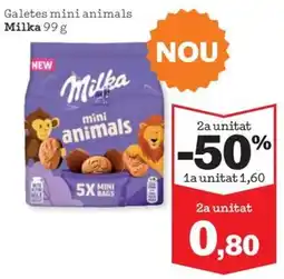 Sorli Milka Galetes mini animals oferta