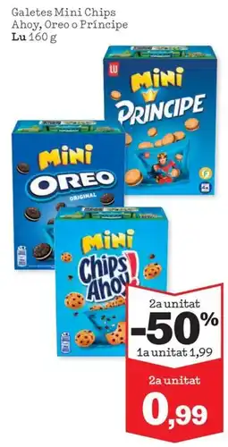 Sorli Lu Galetes Mini Chips Ahoy, Oreo o Príncipe oferta