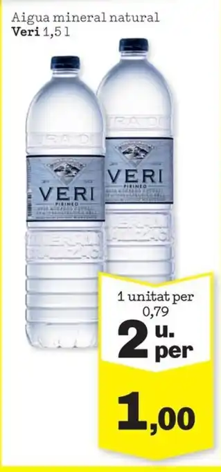 Sorli Veri Aigua mineral natural oferta