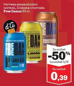 Sorli Free Damm Cervesa sense alcohol normal, llimona o torrada oferta