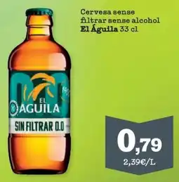 Sorli El Águila Cervesa sense filtrar sense alcohol oferta