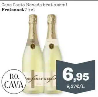 Sorli Freixenet Cava Carta Nevada brut o semi oferta