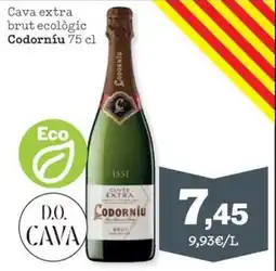 Sorli Codorníu Cava extra brut ecològic oferta