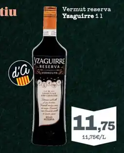 Sorli Yzaguirre Vermut reserva oferta