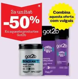Sorli Got2b En aquests productes oferta