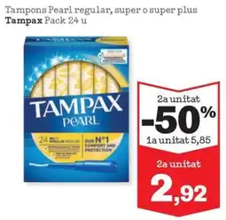 Sorli Tampax Tampons Pearl regular, super o super plus oferta