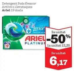 Sorli Ariel Detergent Pods frescor Active o llevataques oferta