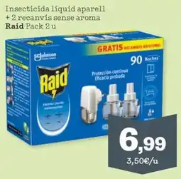 Sorli Raid Insecticida líquid aparell + 2 recanvis sense aroma oferta