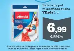 Sorli Vileda Baieta de pal microfibra turbo oferta