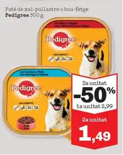 Sorli Pedigre Paté de xai-pollastre o bou-fetge oferta