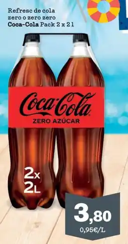 Sorli Coca-Cola Refresc de cola zero o zero zero oferta