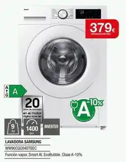 Milar Samsung - lavadora ww90cg40tetec oferta