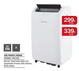 Milar Hisense - aire portatil oferta