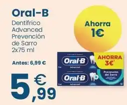 Clarel Oral b - dentífrico advanced prevencion de sarro oferta