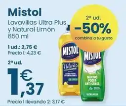 Clarel Mistol - lavavillas ultra plus y natural limón oferta