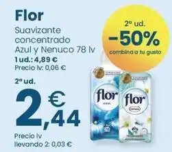 Clarel FLOR Suavizante concentrado Azul y Nenuco 78 lv oferta