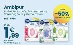 Clarel Ambi pur - ambientador bano aroma a limpio, flores elegantes y hierba fresca oferta