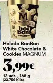 Gadis Magnum - helado bonbon white chocolate & cookies oferta