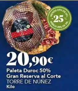 Gadis Torre de núñez - paleta duroc 50% gran reserva al corte oferta