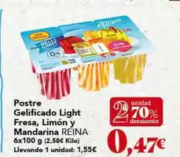 Gadis Postres reina - postre gelificado light fresa, limon y mandarina oferta
