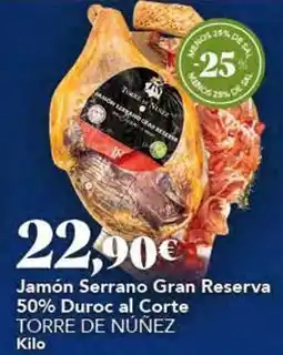 Gadis Serrano - jamón gran reserva 50% duroc al corte torre de núñez oferta