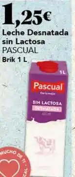 Gadis Pascual - leche desnatada sin lactosa oferta
