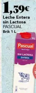 Gadis Pascual - leche entera sin lactosa oferta