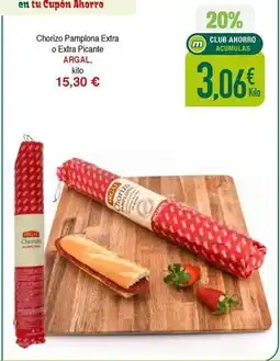Masymas Argal - chorizo pamplona extra o extra picante oferta