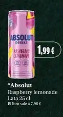 Masymas Absolut - raspberry lemonade lata oferta