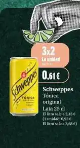 Masymas Schweppes - tónica original oferta