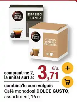 BonpreuEsclat Dolce gusto - café monodosi oferta