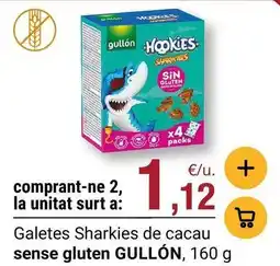 BonpreuEsclat Gullón - galetes sharkies de cacau sense gluten oferta