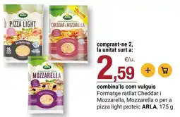 BonpreuEsclat Arla - mozzarella, mozzarella o per a pizza light proteic oferta