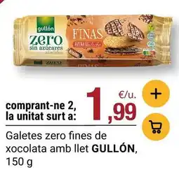 BonpreuEsclat Gullón - galetes zero fines de xocolata amb llet oferta