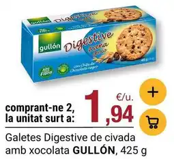 BonpreuEsclat Gullón - galetes digestive de civada amb xocolata oferta