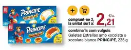 BonpreuEsclat Príncipe - galetes estrellas amb xocolata o xocolata blanca oferta